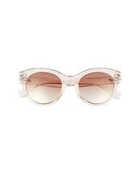 Le Specs Thats Fanplastic 52mm Round Sunglasses In Nougat Brown Grad Gold Flash At Nordstrom