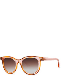 Thierry Lasry Vacancy Transparent Gradient Sunglasses Pink Pattern