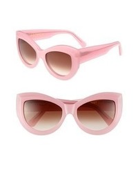 Wildfox Kitten 56mm Sunglasses Pink One Size