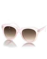 ZeroUV Oversized Bold Thick Frame Geometric Cat Eye Sunglasses