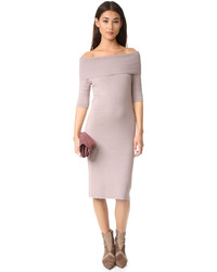 Cupcakes And Cashmere Jason Off Shoulder Sweater Dress