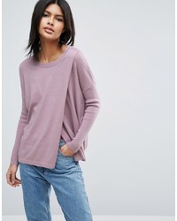 Asos Lounge Sweater With Cross Over Front