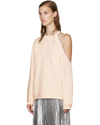 Christopher Kane Pink Cut Out Loop Pullover