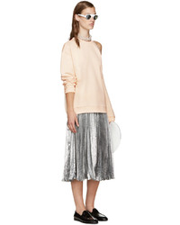 Christopher Kane Pink Cut Out Loop Pullover