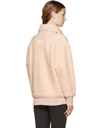 adidas by Stella McCartney Pink Teddy Fleece Sweater