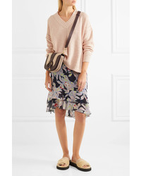 See by Chloe See By Chlo Cotton Blend Sweater Blush