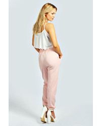 Boohoo Alice Woven Crepe Tailored Luxe Joggers