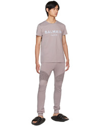 Balmain Gray Relaxed Fit Lounge Pants
