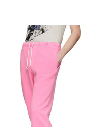 ERL Ssense Pink Logo Lounge Pants