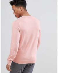 Abercrombie & Fitch Core Icon Moose Logo Crewneck Sweatshirt In Light Pink