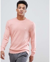 Abercrombie & Fitch Core Icon Moose Logo Crewneck Sweatshirt In Light Pink