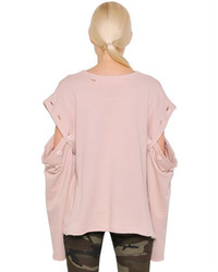 MM6 MAISON MARGIELA Cotton Sweatshirt W Detachable Sleeves