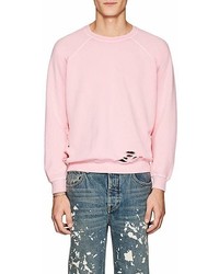 NSF Distressed Cotton Terry Sweatshirt