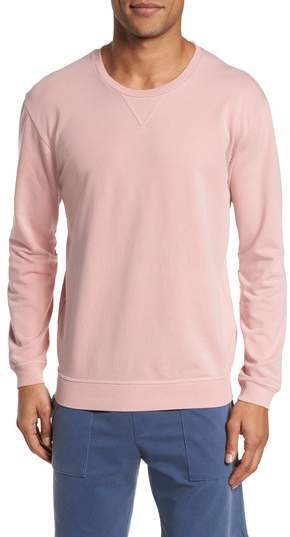 slim crew neck sweatshirt