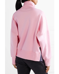adidas Originals Printed Cotton Blend Jersey Sweatshirt Baby Pink