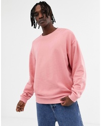 ASOS DESIGN Oversized Sweatshirt In Pink