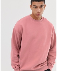ASOS DESIGN Oversized Sweatshirt In Pink