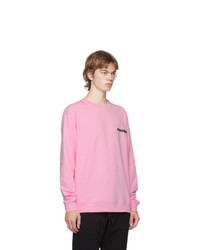 Moschino Pink 3d Logo Sweatshirt