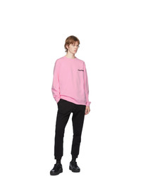 Moschino Pink 3d Logo Sweatshirt