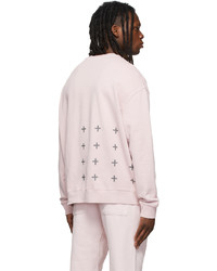 Ksubi Pink 4 X 4 Biggie Crewneck Sweatshirt