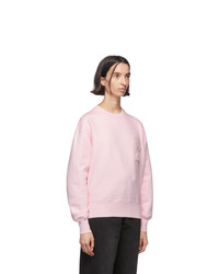 AMI Alexandre Mattiussi Pink Ami De Coeur Sweatshirt