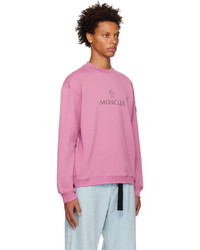 Moncler Pink Crewneck Sweatshirt