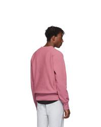 Champion Reverse Weave Pink Small Script Sweatshirt