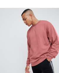 ASOS DESIGN Tall Oversized Sweatshirt In Pink