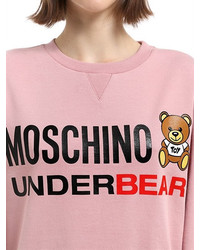 Moschino Underbear Print Cotton Sweatshirt