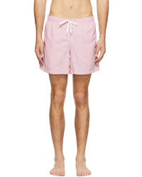 Bather Pink Solid Swim Shorts