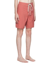 RRL Red Lace Up Swim Shorts