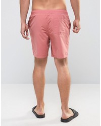 Asos Swim Shorts In Dusty Pink Mid Length