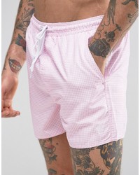 French Connection Swim Shorts In Gingham