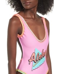 Topshop Aloha One Piece Swimsuit