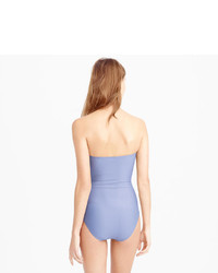 J.Crew Ruched Bandeau One Piece Swimsuit