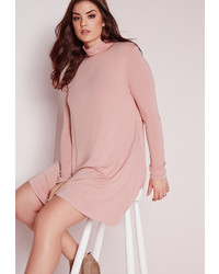Missguided Plus Size Swing Dress Pink