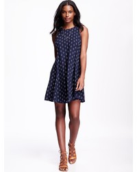 Old Navy Sleeveless Printed Swing Dress For