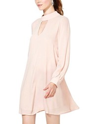 ChicNova V Neck Liner Long Sleeves Light Pink Dress