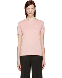 Acne Studios Pink Taline Face T Shirt