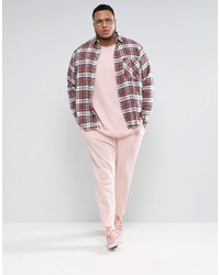 Puma Plus Waffle Oversized T Shirt In Pink To Asos