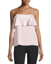 Elizabeth and James Abby Layered Satin Tank Pink