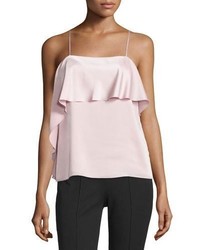 Elizabeth and James Abby Layered Satin Tank Pink