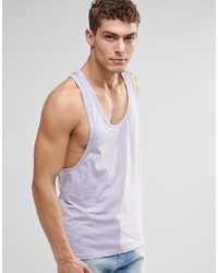 Asos Brand Tank With Burnout And Extreme Racer Back