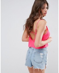 Asos Cropped Cami With Low Back