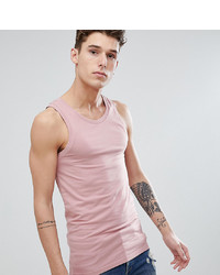 ASOS DESIGN Tall Muscle Fit Vest In Pink
