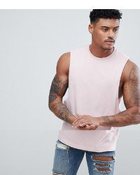 ASOS DESIGN Vest With Dropped Armhole In Pink