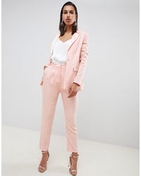 ASOS DESIGN Tailored Contrast Satin Tapered Trouser Co Ord