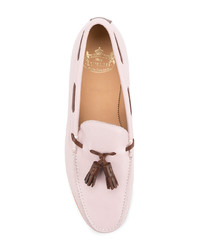Loveless Contrast Piped Loafers
