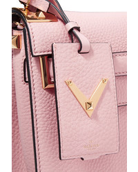 Valentino My Rockstud Medium Textured Leather Tote Pink