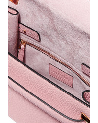 Valentino My Rockstud Medium Textured Leather Tote Pink